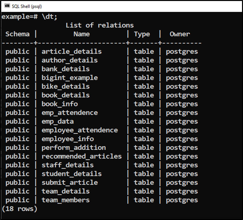 How To Show Tables In PostgreSQL CommandPrompt Inc 