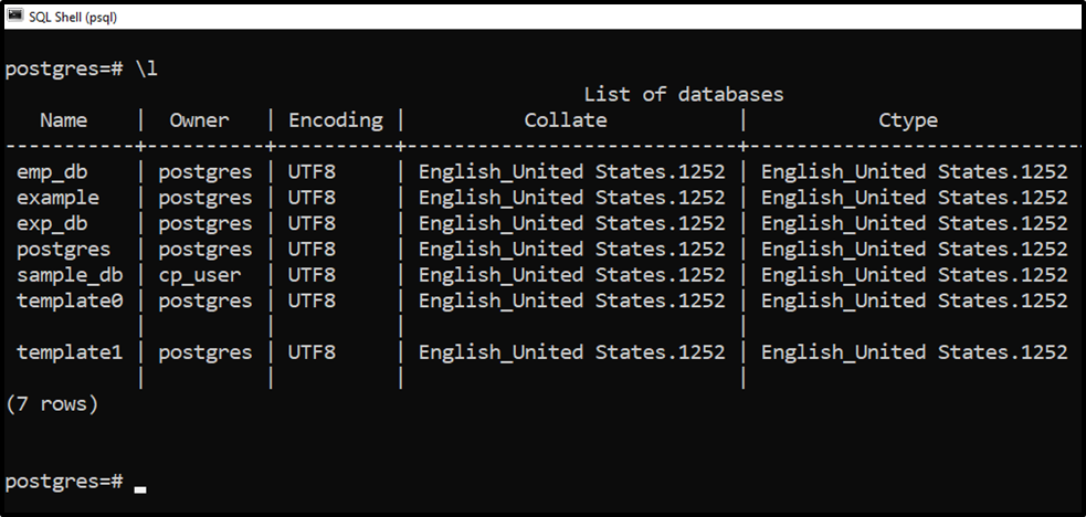 How To Show List Of All Databases And Tables In PostgreSQL 