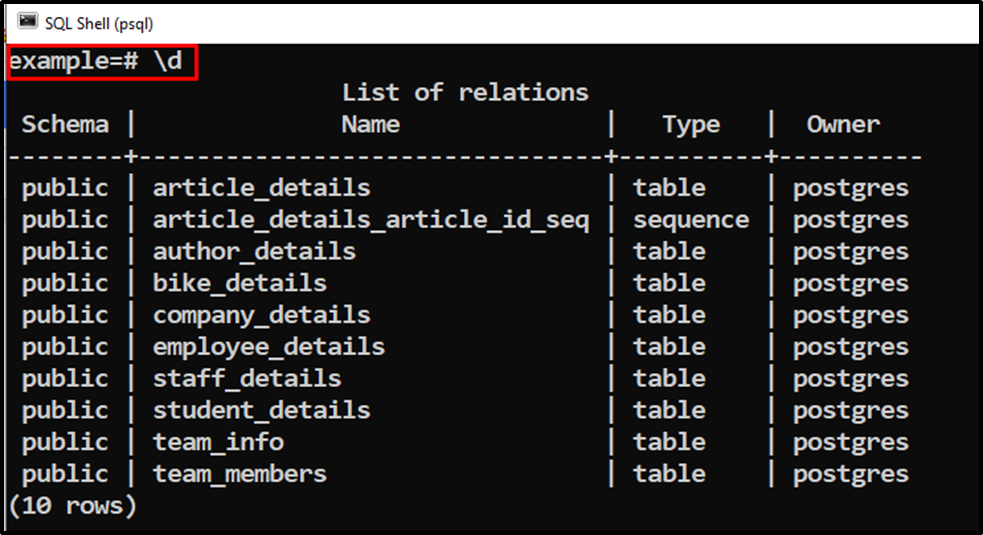 How To Describe A Table In PostgreSQL CommandPrompt Inc 