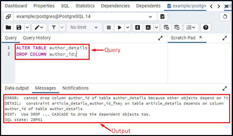 Alter Table Drop Column Cascade Postgresql Example Brokeasshome